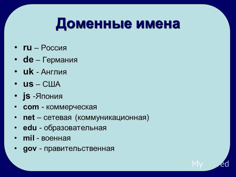 Имени ru