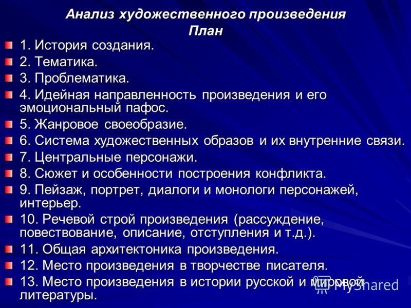 Презентация анализ произведения. Анализ литературного произведения. Порядок анализа художественного произведения. Алгоритм анализа художественного произведения. План анализа произведения.