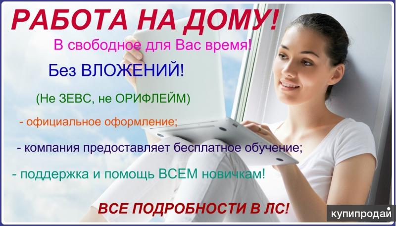 Подработка в интернете на дому с ежедневной: Удаленная подработка на