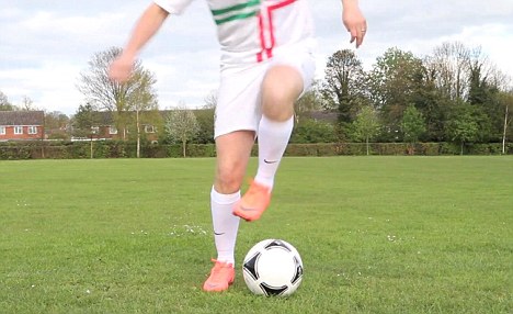 Score: Steven Roberts, 30, from Suffolk has over 80,000 subscribers to his YouTube channel where he posts step-by-step guides to football tricks