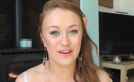 Made up: Livie Rose deferred her place at university to run her YouTube channel where she uploads make-up tutorials.