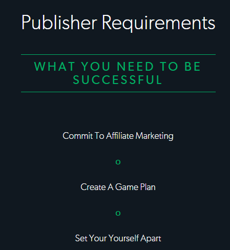 publisher requirements