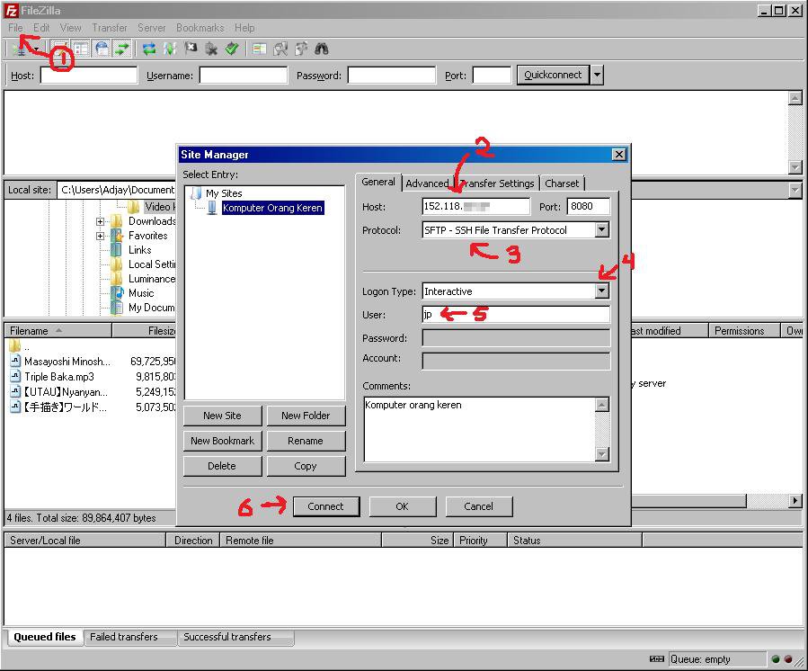 Как пользоваться filezilla самп