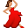 Танцующая женщина (оливковый тон)