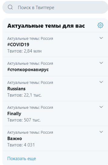 горячие темы